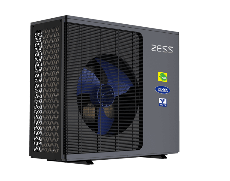 ZESS Silver Series R290 ısı pompası - kontrol panelli görünüm