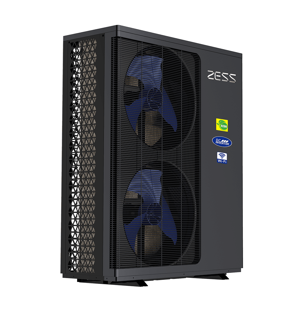ZESS Silver Series R290 ısı pompası - açılı görünüm