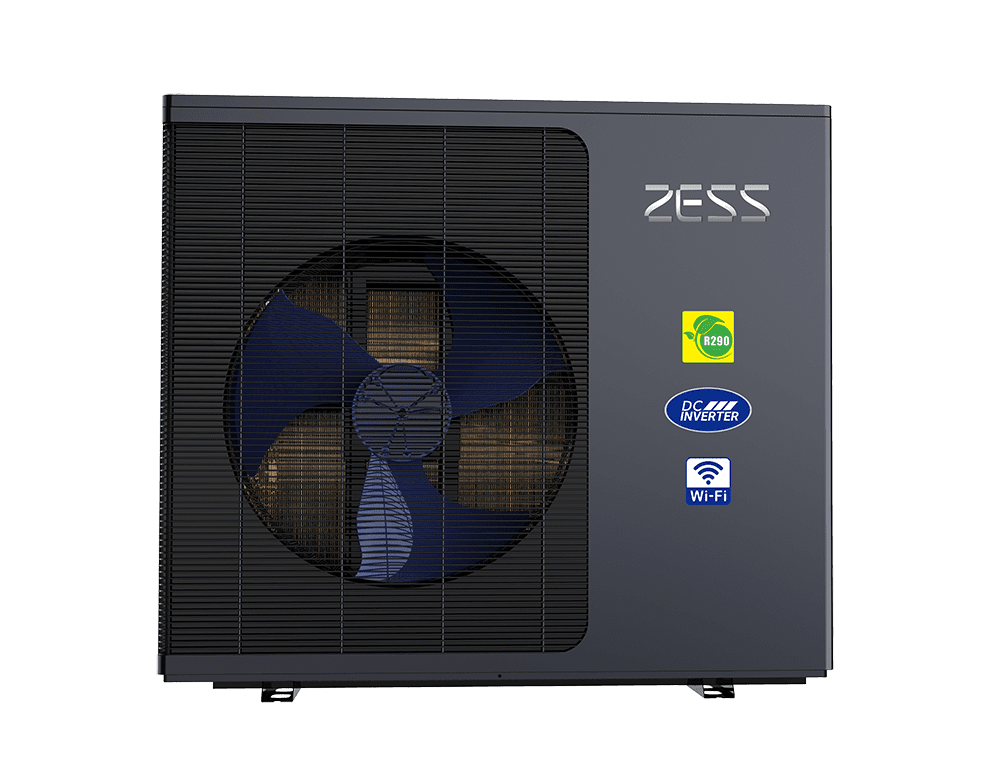 ZESS Silver Series R290 ısı pompası - açılı görünüm 2